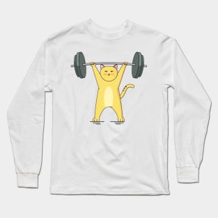 Cat Barbel Long Sleeve T-Shirt